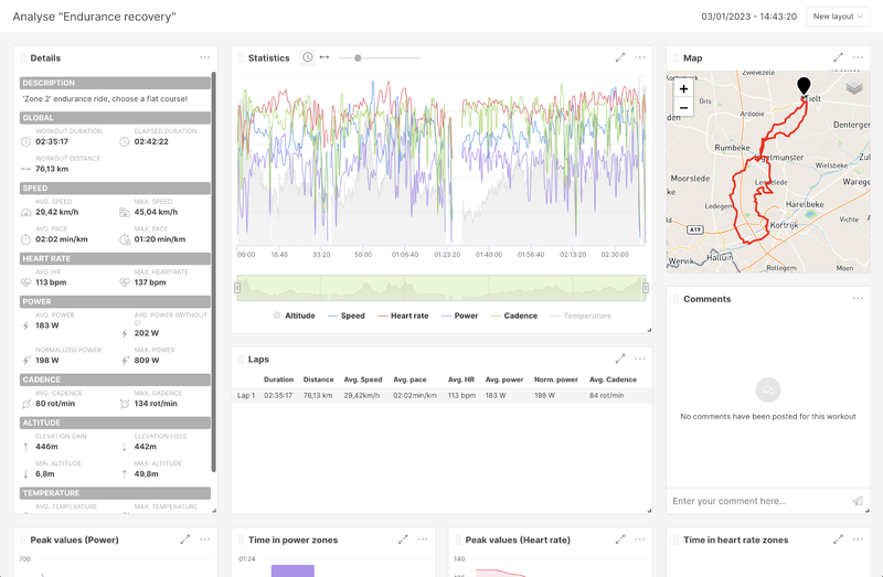Advanced workout analysis