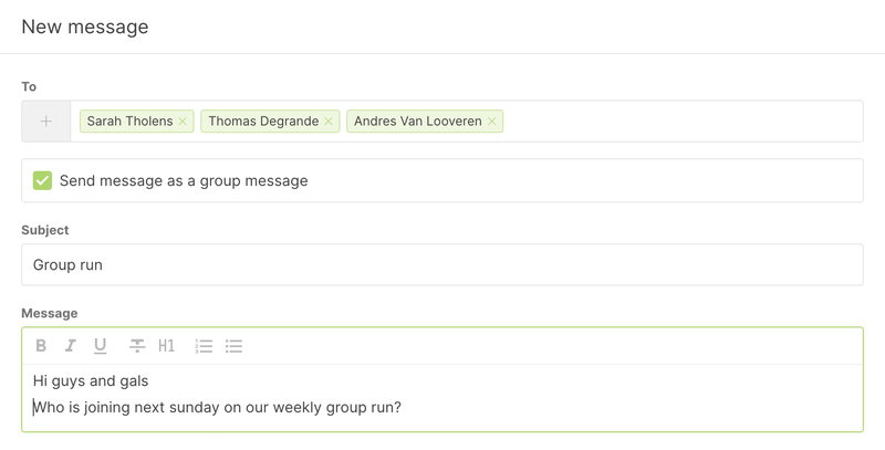 Send individual or group messages