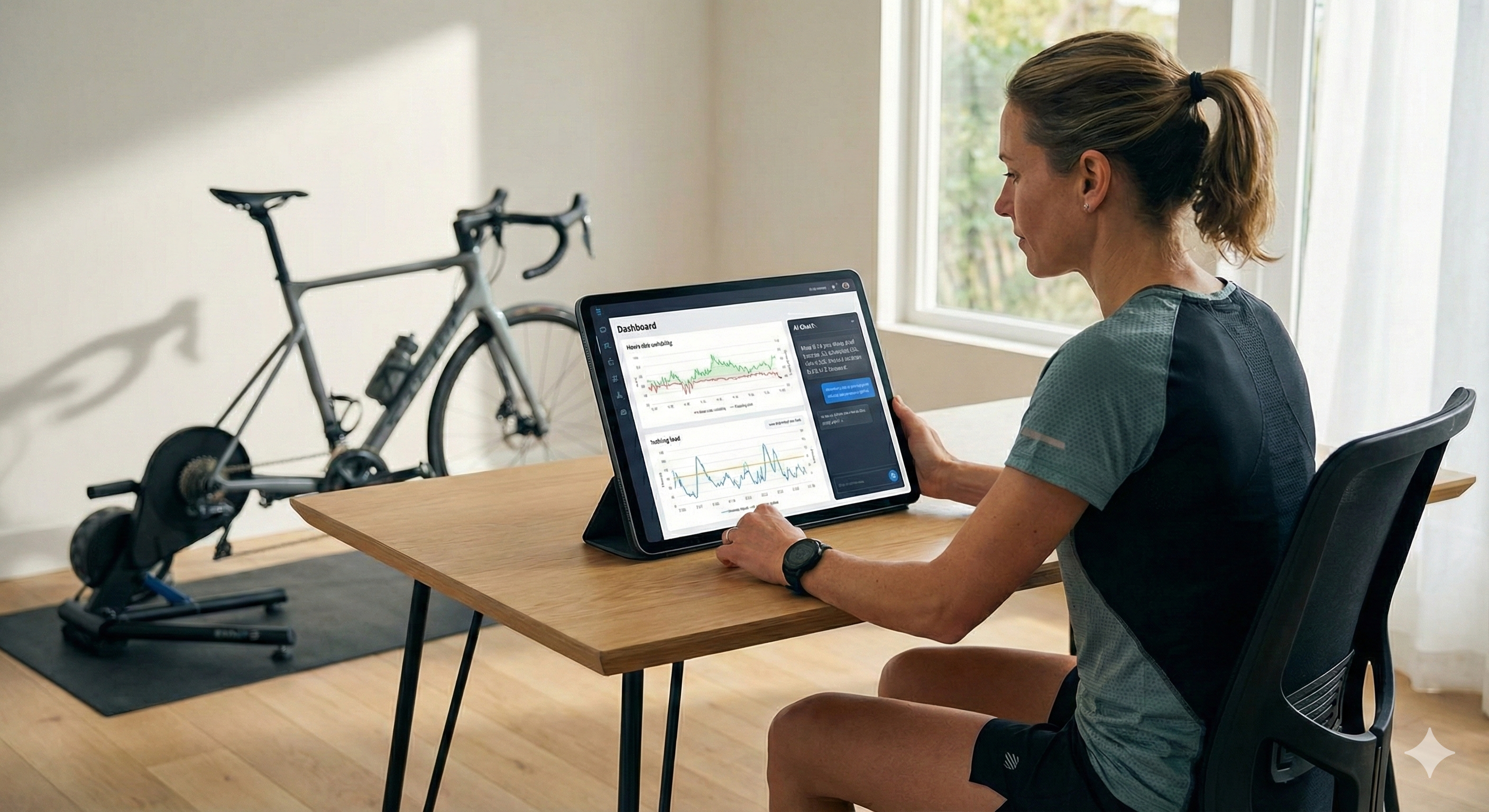 Coach die Coachbox dashboard gebruikt op tablet